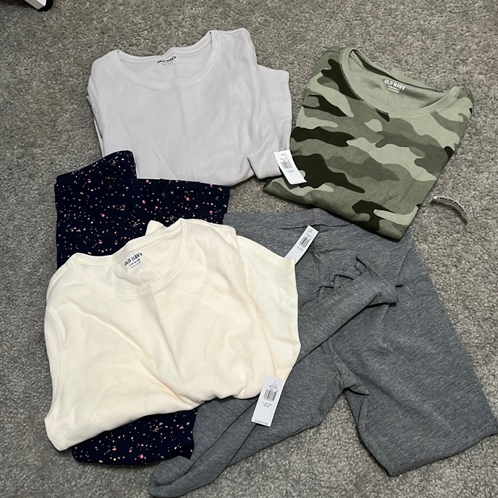 NWT waffle shirts and leggings
